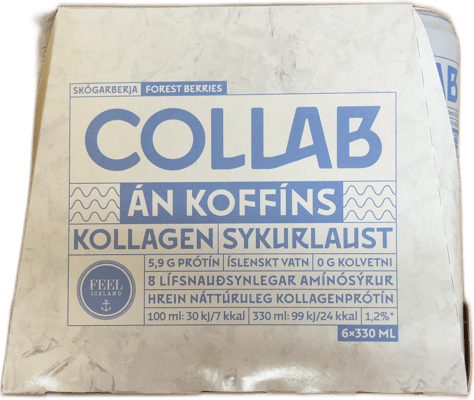 Collab Feel Iceland Skógarberja Kollagen Sykurlaust 6 x 330 ml