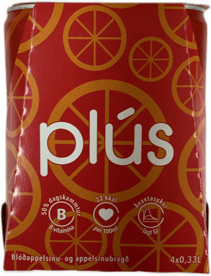 Plús Blóðappelsínu- og appelsínubragð 4 x 330 ml
