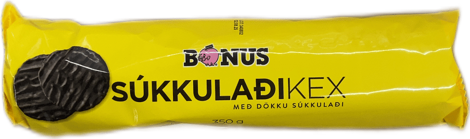 Bónus Súkkulaðikex með dökku súkkulaði 250 g