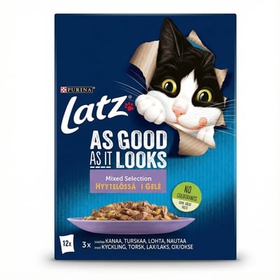 Latz kattarmatur mixed 12x85 g