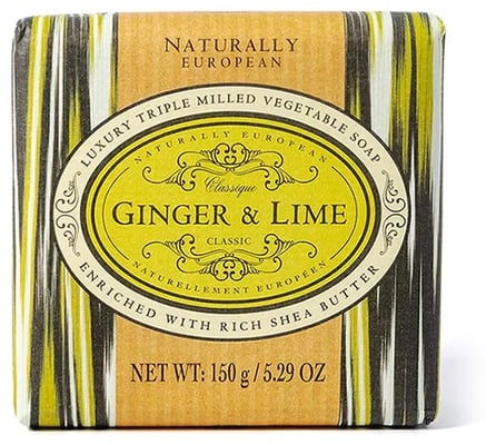 Naturally European Ginger & Lime Sápustykki 150 gr