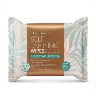 Skin Deep sjálfbrúnkuklútar með aloe vera 20 stk