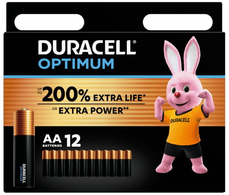 Duracell Optimum Rafhlöður - AA 12 stk