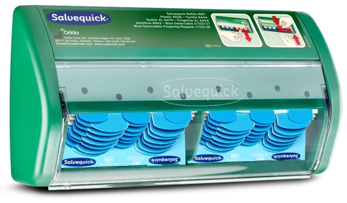 Cederroth Plástrakassi á vegg bláir skynjanlegir plástr