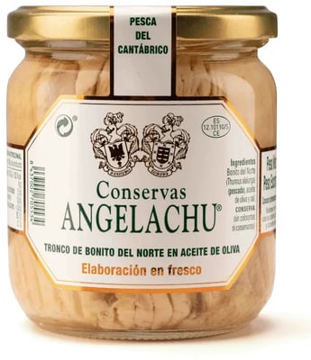 Angelachu Hvítur Túnfiskur í ólífuolíu - 340 gr.