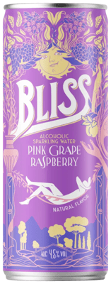 Bliss Hard Seltzer Pink Grape Raspberry / 6 dósir
