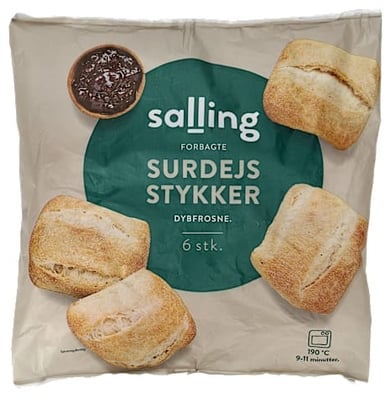 Salling súrdeigsbollur 6 stk. 402 g