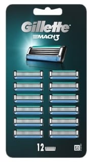 Gillette Mach3 rakblöð 12 stk.