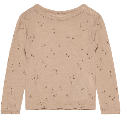 Síðermabolur ull Light Taupe