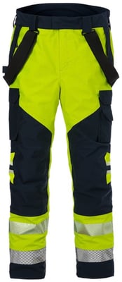 Fristads Hitaþolnar buxur Gore-Tex HiViz gular/navy