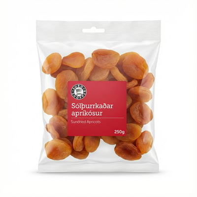 Euro Opp Sólþurrkaðar apríkósur 250 g