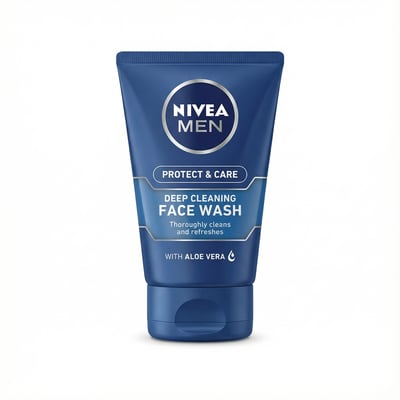 Nivea Men Protect & Care djúphreinsandi andlitsþvottur með aloe vera 100 ml