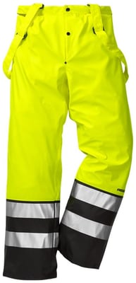Regnbux HiViz gular/svartar CL3