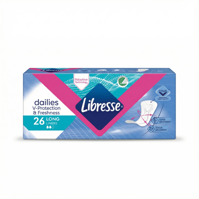 Libresse Dailies V-Protection & Freshness Long nærbuxnainnlegg 26 stk
