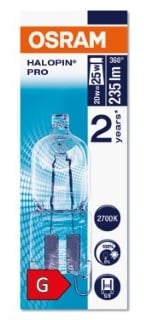 Osram Halopin Eco ljósapera G9 glær 20W