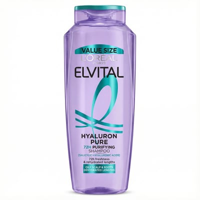 L'Oréal Paris Elvital Hyaluron Pure 72H hreinsandi sjampó 400 ml