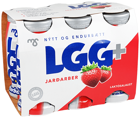 LGG+ jarðarber 6 x 65 ml - 390 ml