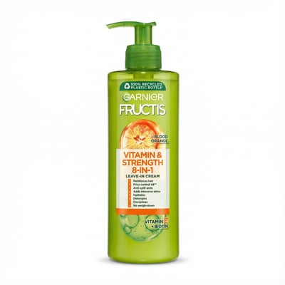 Garnier Fructis Blóðappelsína Vítamín & Styrkur 8-í-1 hárkrem án skolunar 400 ml