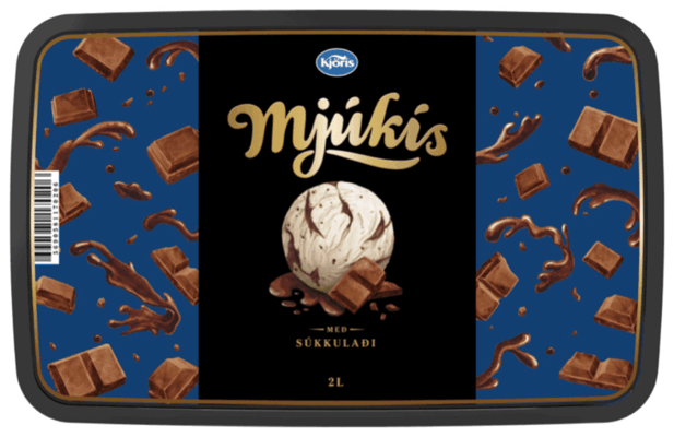 Mjúkís súkkulaði 2 ltr