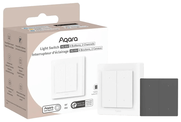 Aqara Light Switch H2 Matter ljósrofi - 4 hnappar