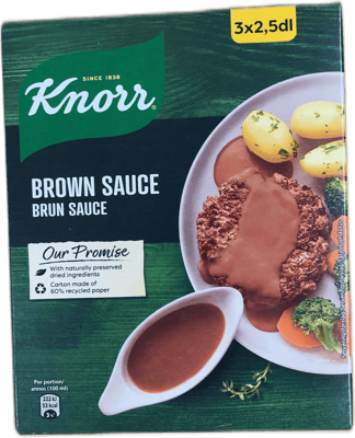 Knorr brún sósa 3 x 30 g
