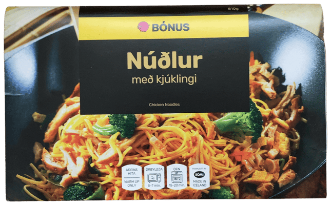 Bónus Núðlur með kjúklingi 810 g