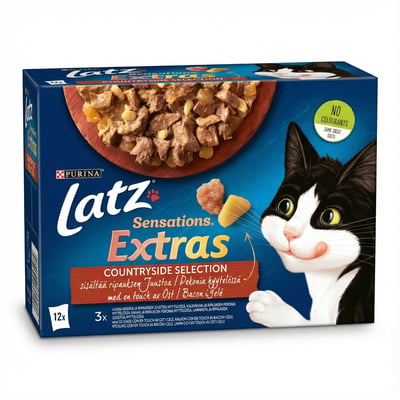 Purina Latz Sensations Extras Sveitaúrval kattamatur 12 x 85 g
