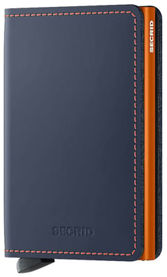 Secrid Slimwallet - Matte Nightblue/Orange