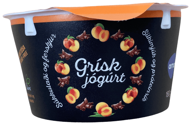 Grísk jógúrt súkkulaði og ferskjur laktósafrí 180 g