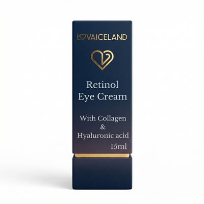 Lovaiceland retínól augnkrem með kollageni og hýalúrónsýru 15 ml