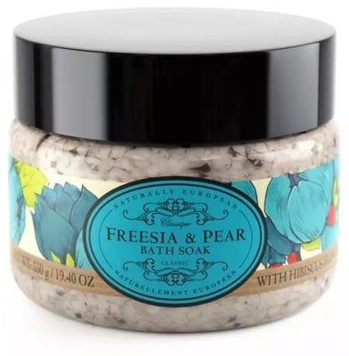 Naturally European Freesia & Pear bað salt 500 gr