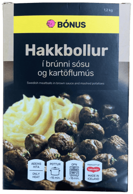 Bónus Hakkbollur í brúnni sósu og kartöflumús 1200 g