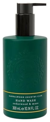Sandalwood Country Club Green Signature Cedarwood & Moss Hand sápa 300 ml