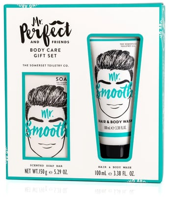 Mr Perfect and friends -  Mr. Smoth gjafasett