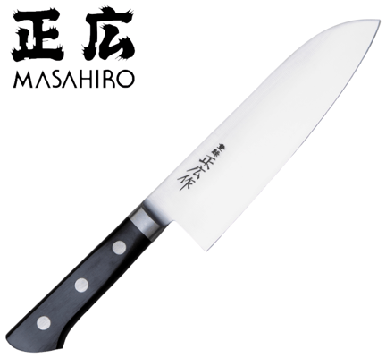 Masahiro VIRGIN CARBON Santoku hnífur - 175 mm.