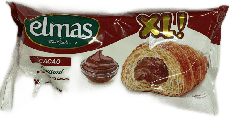 Elmas XL smjördeigshorn með kakófyllingu 80 g