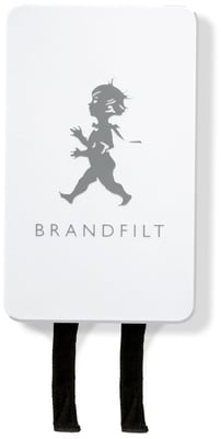 Brandfilt eldvarnarteppi hvítt/silfur