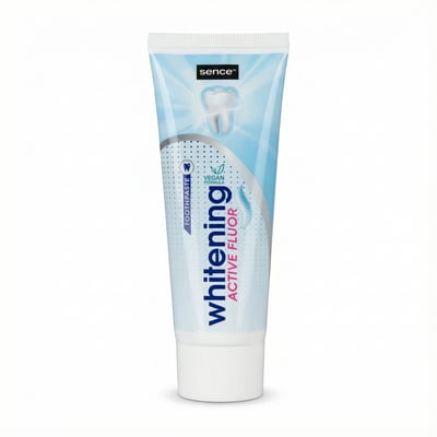 Sence hvítandi tannkrem með virku flúori 75 ml