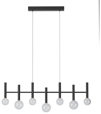 Bolla 7* Linear hangandi ljós Svart