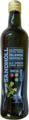 Sandhóll Kaldpressuð Extra Virgin Íslensk Repjuolía 500 ml