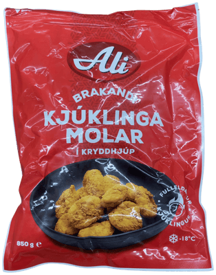 Ali Brakandi kjúklingamolar í kryddhjúp 850 g