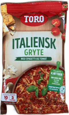 Toro ítalskur pottréttur með spagettí og tómati 176 g