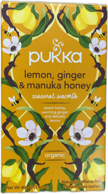 Pukka sítrónu-, engifer- og manuka-hunangs jurtate 40 g