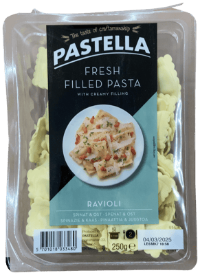 Pastella Ravioli Spínat og Ostur 250 g