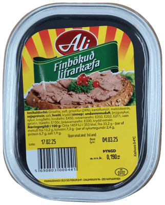 Ali Fínbökuð lifrarkæfa 190 g