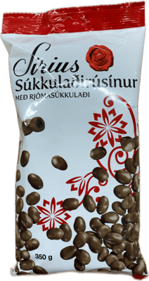 Síríus Súkkulaðirúsínur með rjómasúkkulaði 350 g