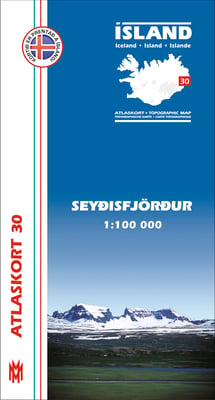 Seyðisfjörður 1:100 000 - Atlaskort 30