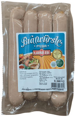 Kjarnafæði Bratwurste 360 g