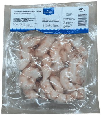 Norðanfiskur Argentískar Kaldsjávarrækjur Villtar 400 g