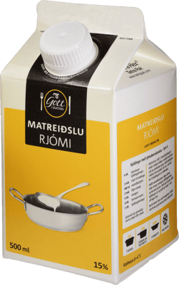 Gott í matinn Matreiðslurjómi 15% 500 ml